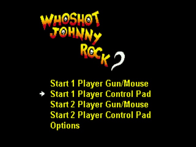 Who Shot Johnny Rock Title Screen